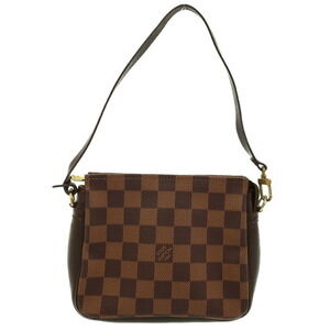 Louis Vuitton Damier Ebene Brown Truth Makeup Accessory Clutch Bag